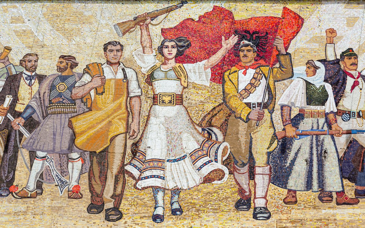 Mosaikk av albansk historie, Tirana, Albania av Unbekannt Unbekannt