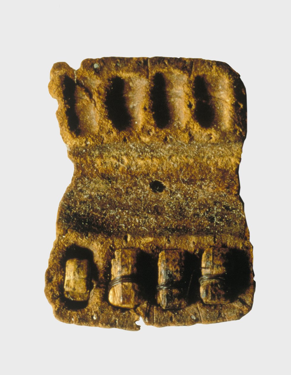 Phylactery i deres originale lærboks, Qumran Caves av Unbekannt Unbekannt