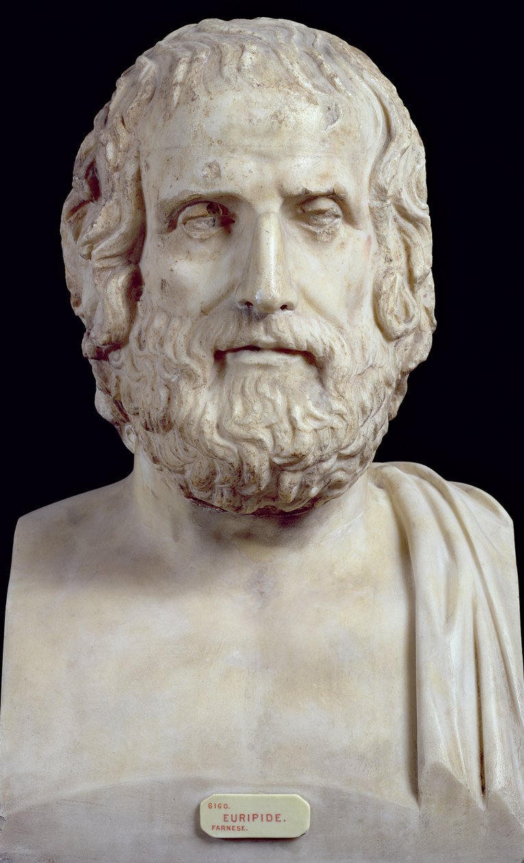 Portrettbyste av Euripides av Unbekannt Unbekannt