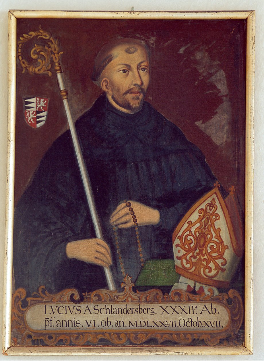 Portrett av Abbott Lucius von Schlandersberg av Unbekannt Unbekannt