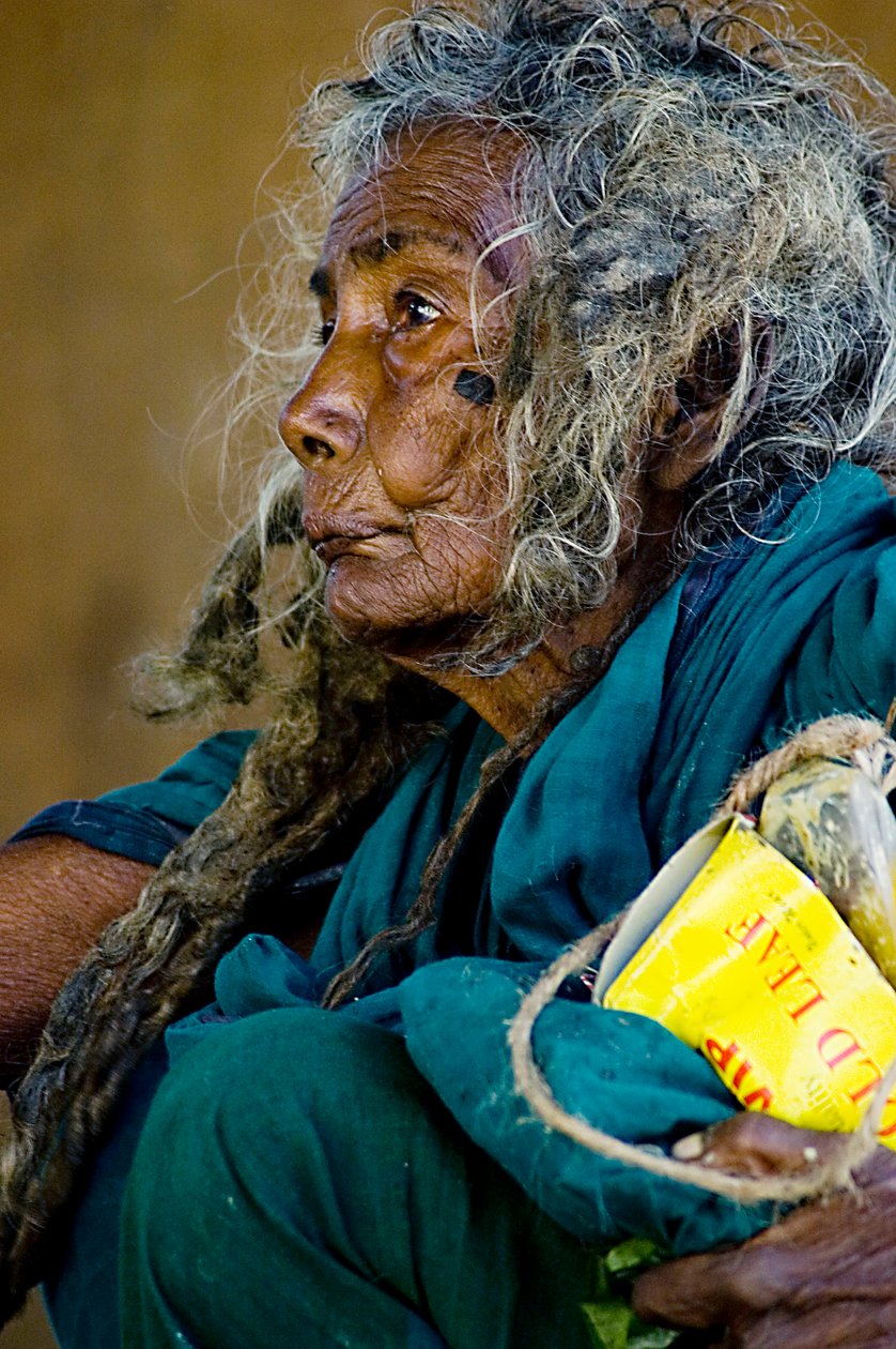 Portrett av Lakshmi Buri, Bejnar Living So Batiaghata Bazar, Khulna. Bangladesh. 3. oktober til 07. av Unbekannt Unbekannt
