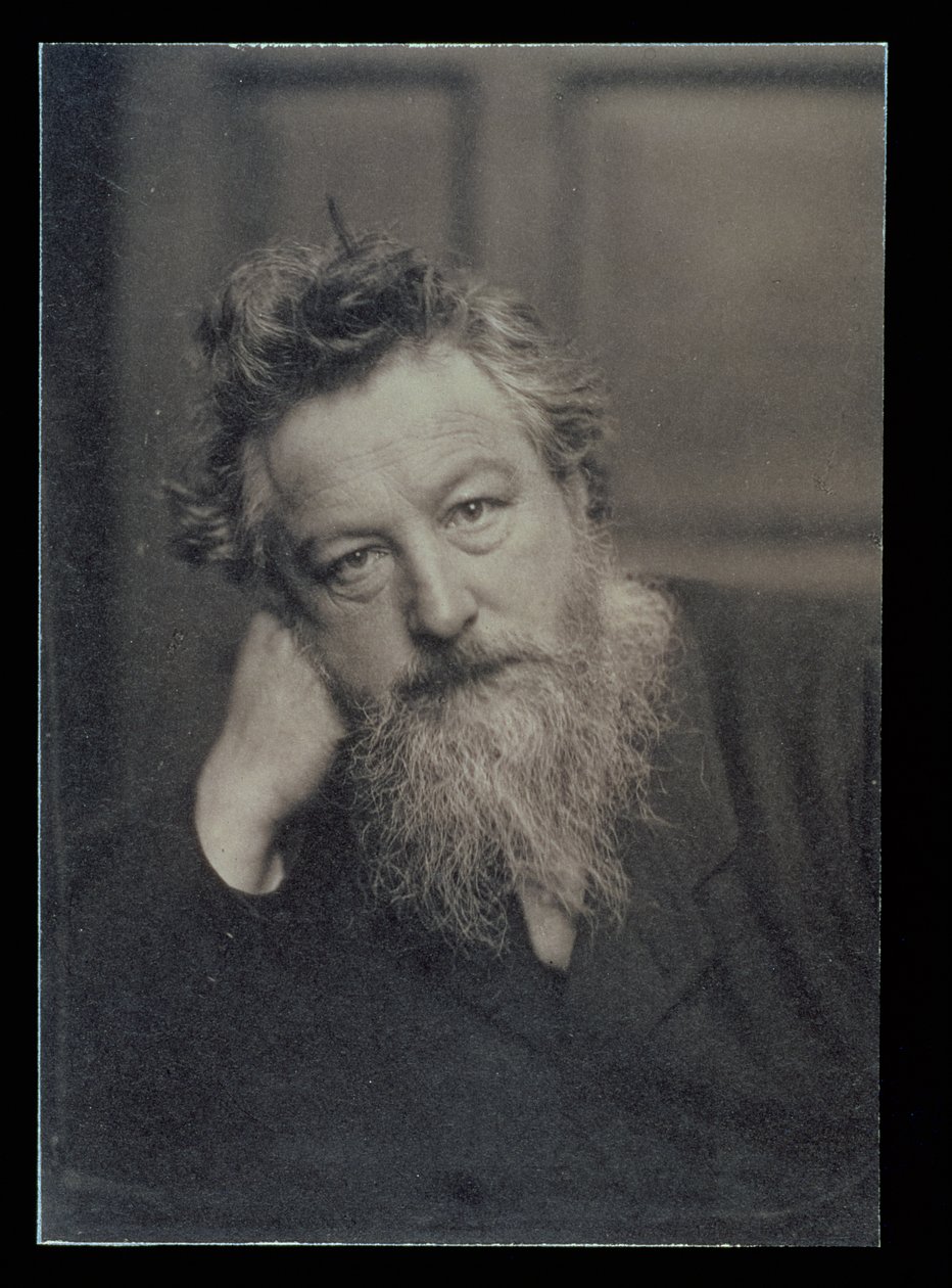 Portrettfotografi av William Morris av Unbekannt Unbekannt