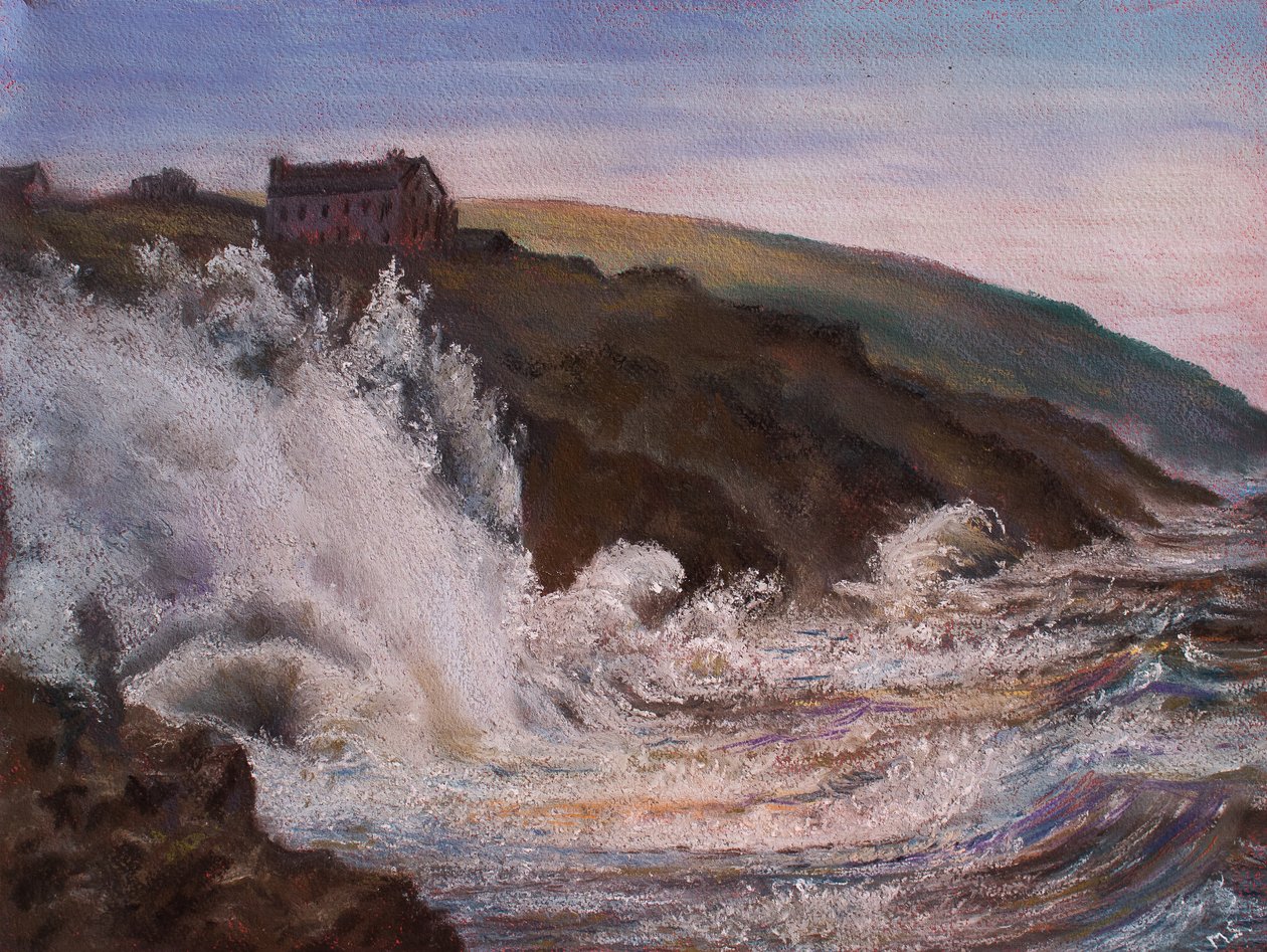 Raging Storm over Cornwall, 2018 av Unbekannt Unbekannt