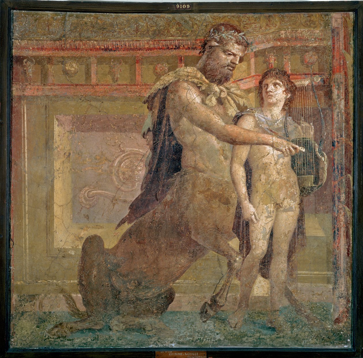 The Education of Achilles av Chiron, fra Herculaneum av Unbekannt Unbekannt