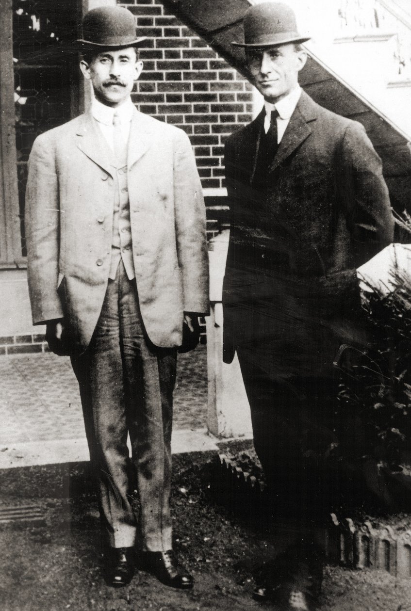 Wright-brødrene, Orville og Wilbur Wright, 1909 av Unbekannt Unbekannt
