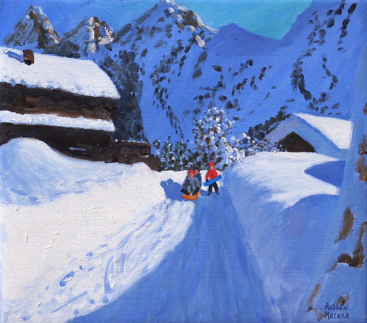 Tre skyveknapper, La Clusaz, Frankrike, 2017, av Unbekannt Unbekannt