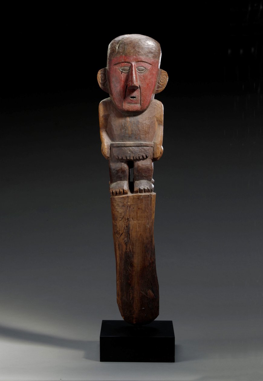 En figurtusj i Chimu-tre, ca. 1100-1400 av Unbekannt