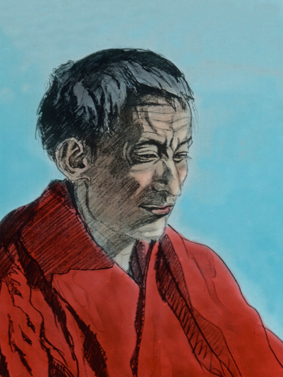 En edel Lama av Unbekannter Künstler