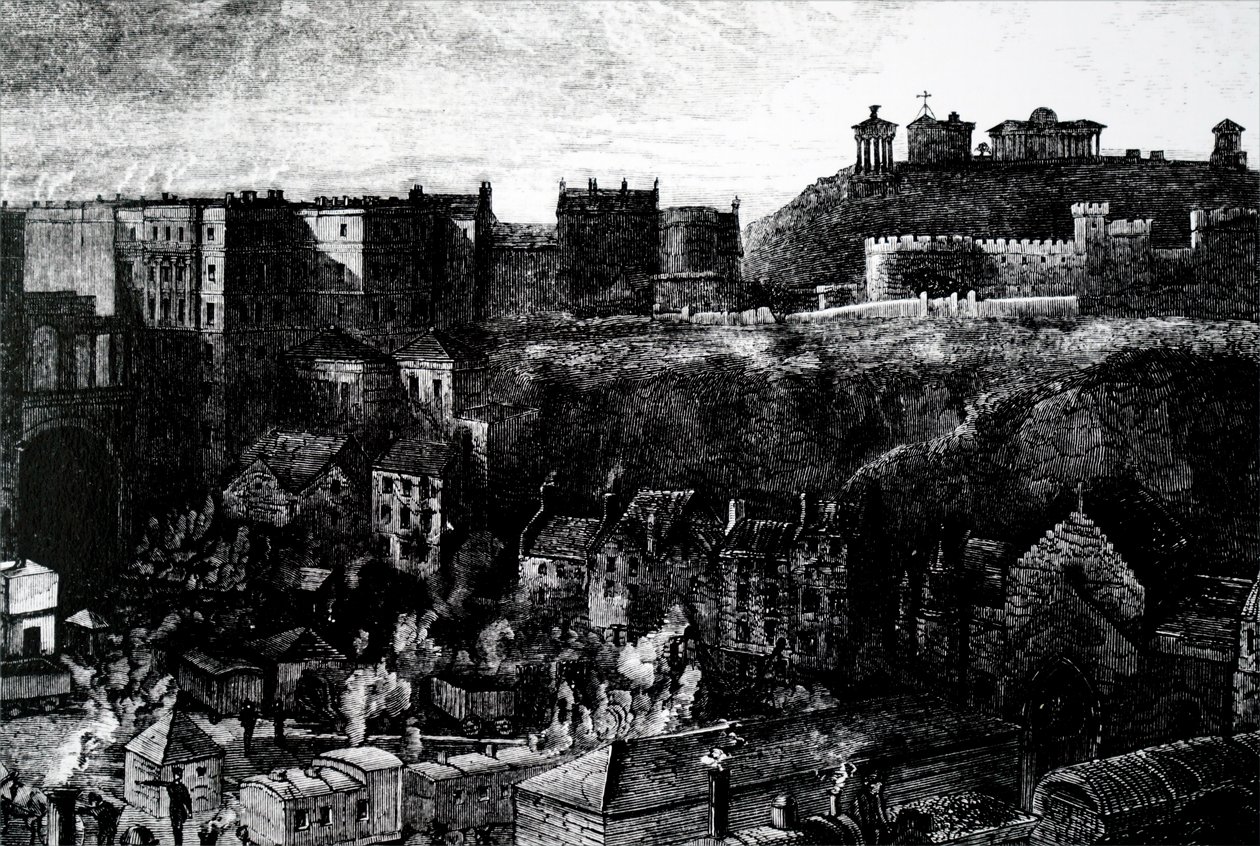 Utsikt over Edinburgh av Unbekannt