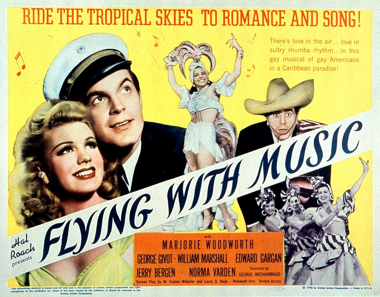 Affiche du film Flying with music de GeorgeArchainbaud avec Marjorie Woodworth et George Givot 1942 av Unbekannt