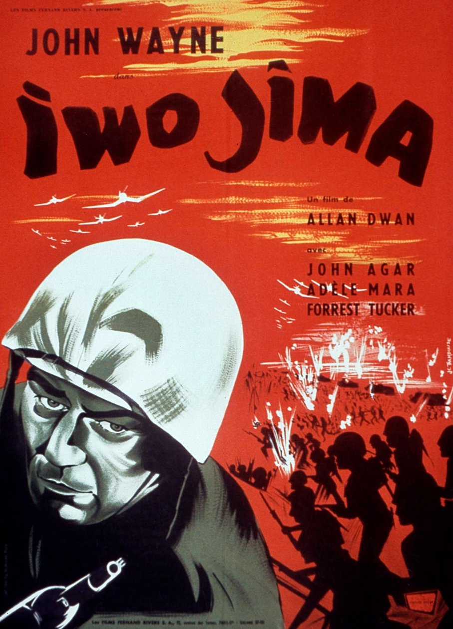 Plakat av filmen Iwo Jima av AllanDwan med John Wayne 1949 av Unbekannt