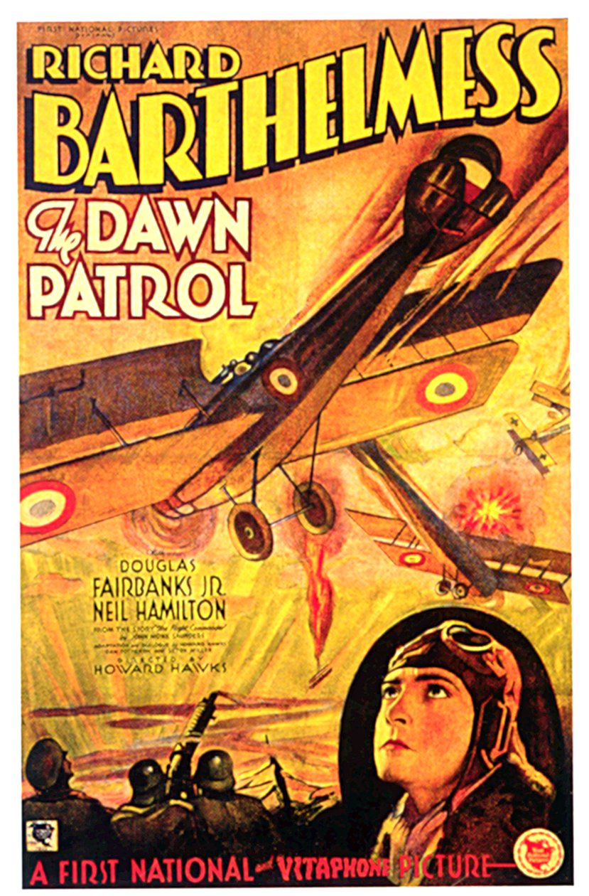 Dawn Patrol filmplakat THE DAWN PATROL regissert av HowardHawks med Richard Barthelmess av Unbekannt