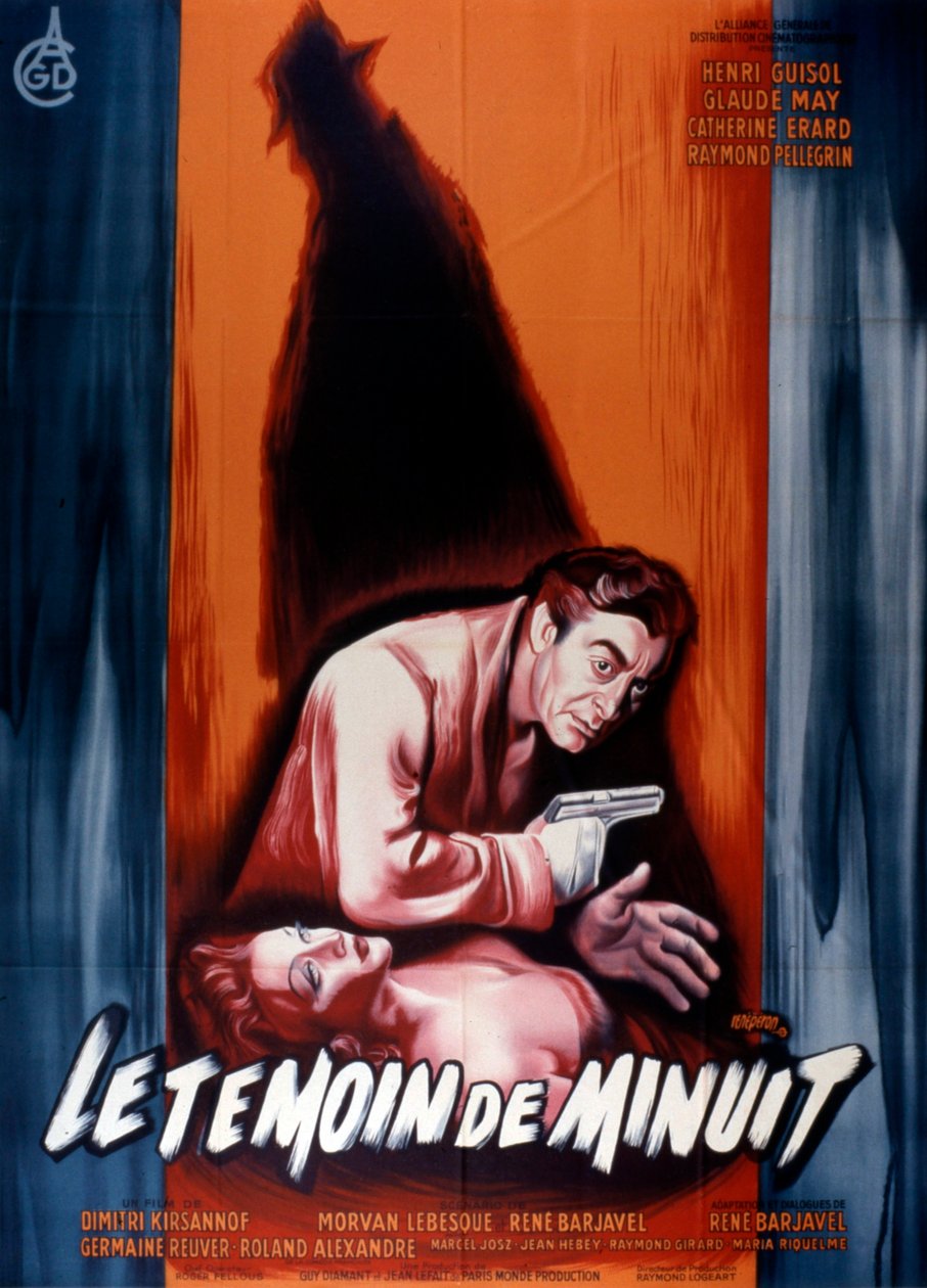 Filmplakat The Midnight Witness Dimitri Kirsanoff 1953 av Unbekannt