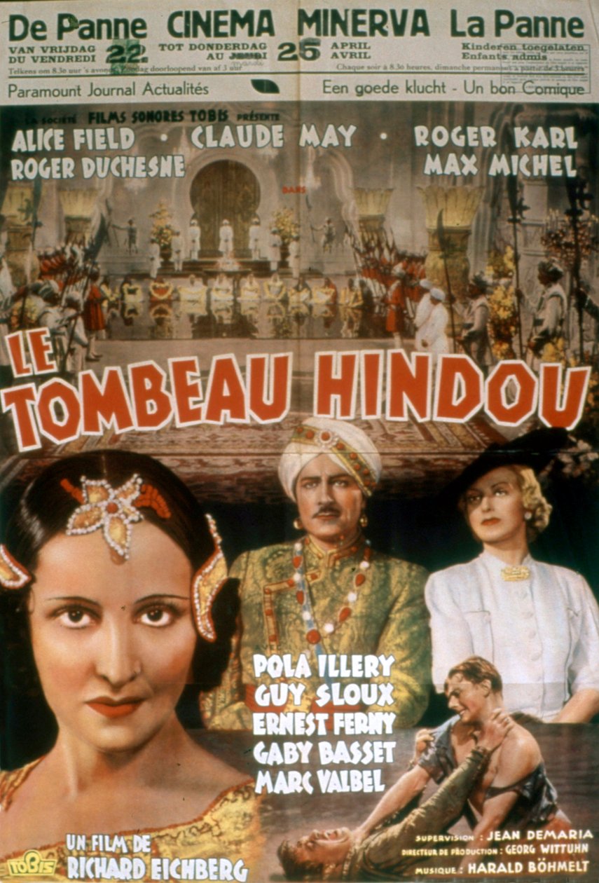 Plakat av filmen The Hindu Tomb of Richard Eichberg 1938 av Unbekannt