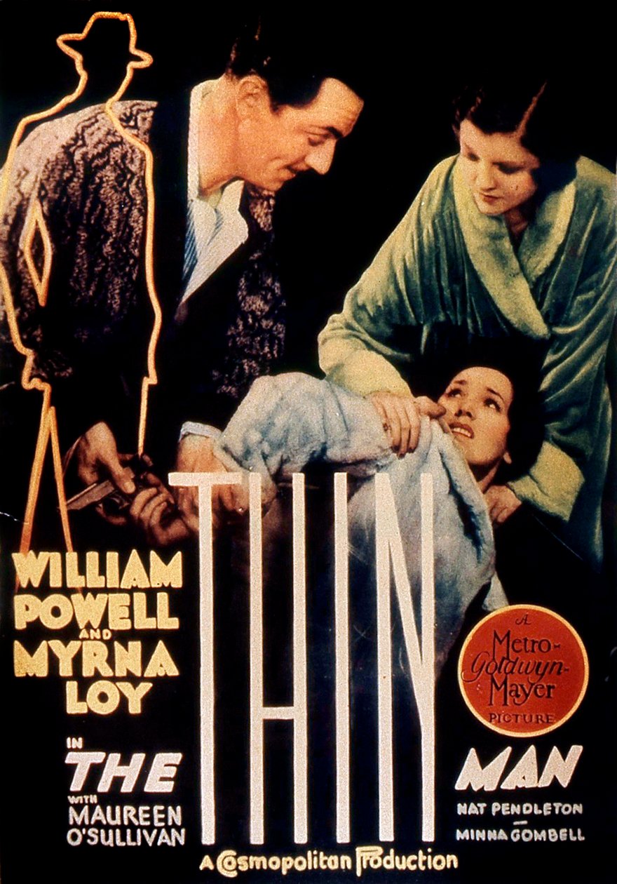 WsVandyke filmplakat The Slender Man fra 1934 av Unbekannt