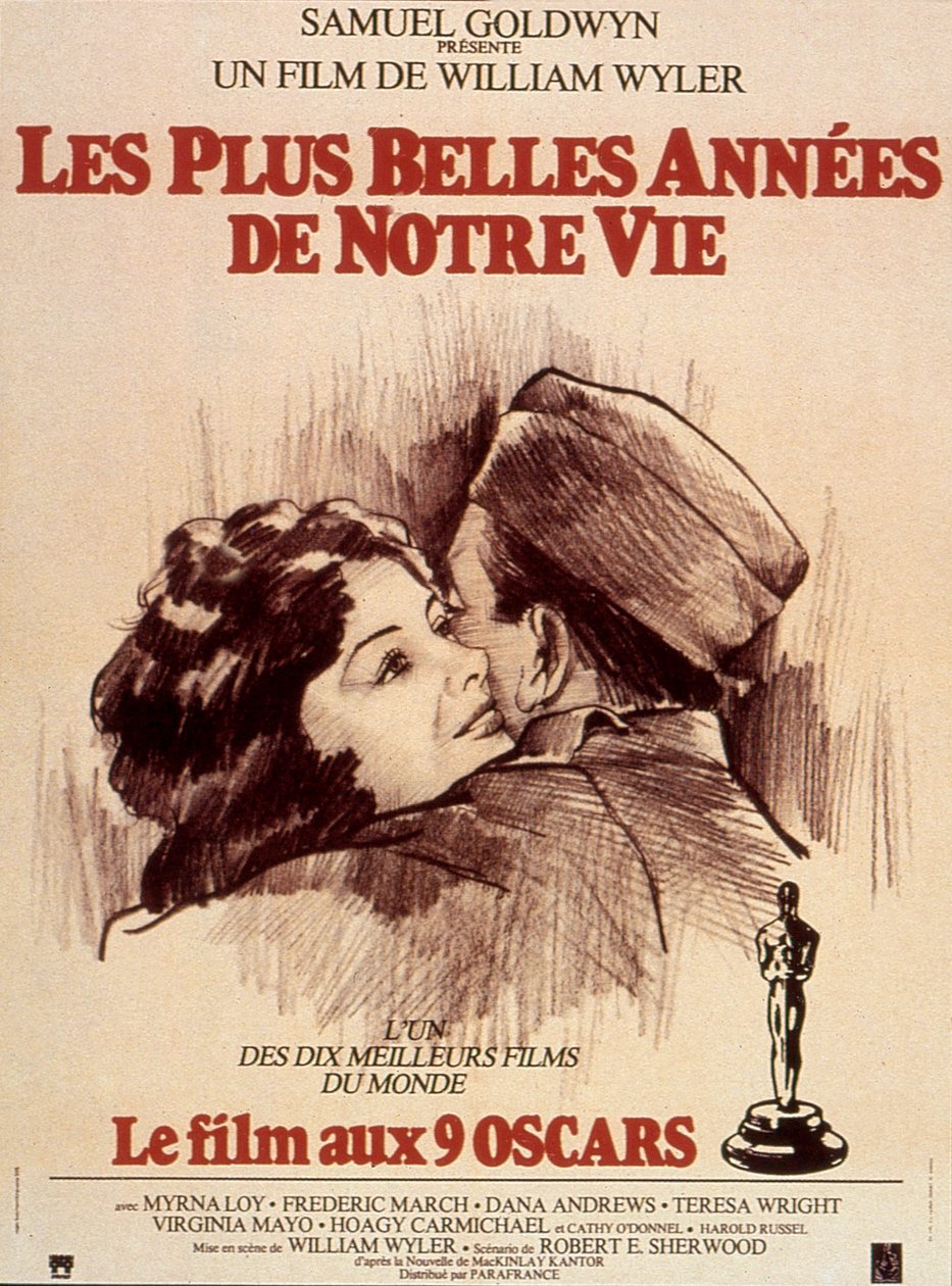 Affiche du filmen The Best years of our lives av William Wyler 1946 av Unbekannt