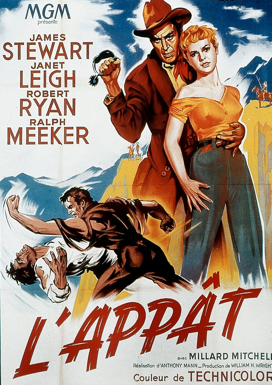 Avfiche av filmen The Naked Spur av AnthonyMann 1953 av Unbekannt