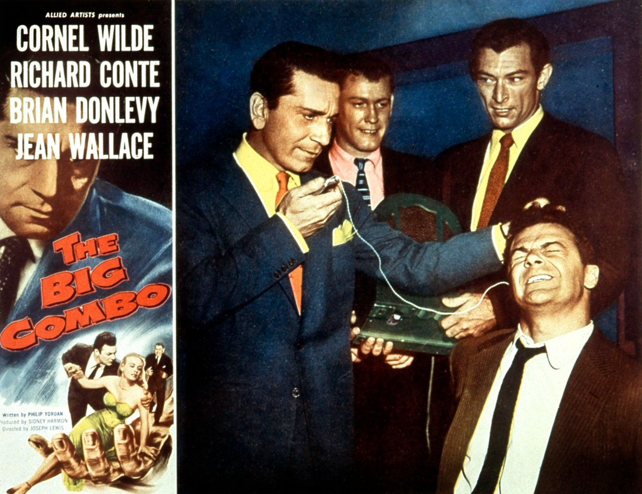 Plakat av filmen "The big Combo" av Josephlewis med Cornel Wilde, Richard Conte, Brian Donlevy og Jean Wallace 1955 av Unbekannt