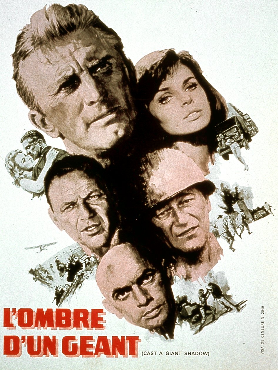 Casting a Giant Shadow filmplakat av MelvillesHavelson med Kirk Douglas Yul Brynner Frank Sinatra John Wayne og Senta Berger 1966 av Unbekannt