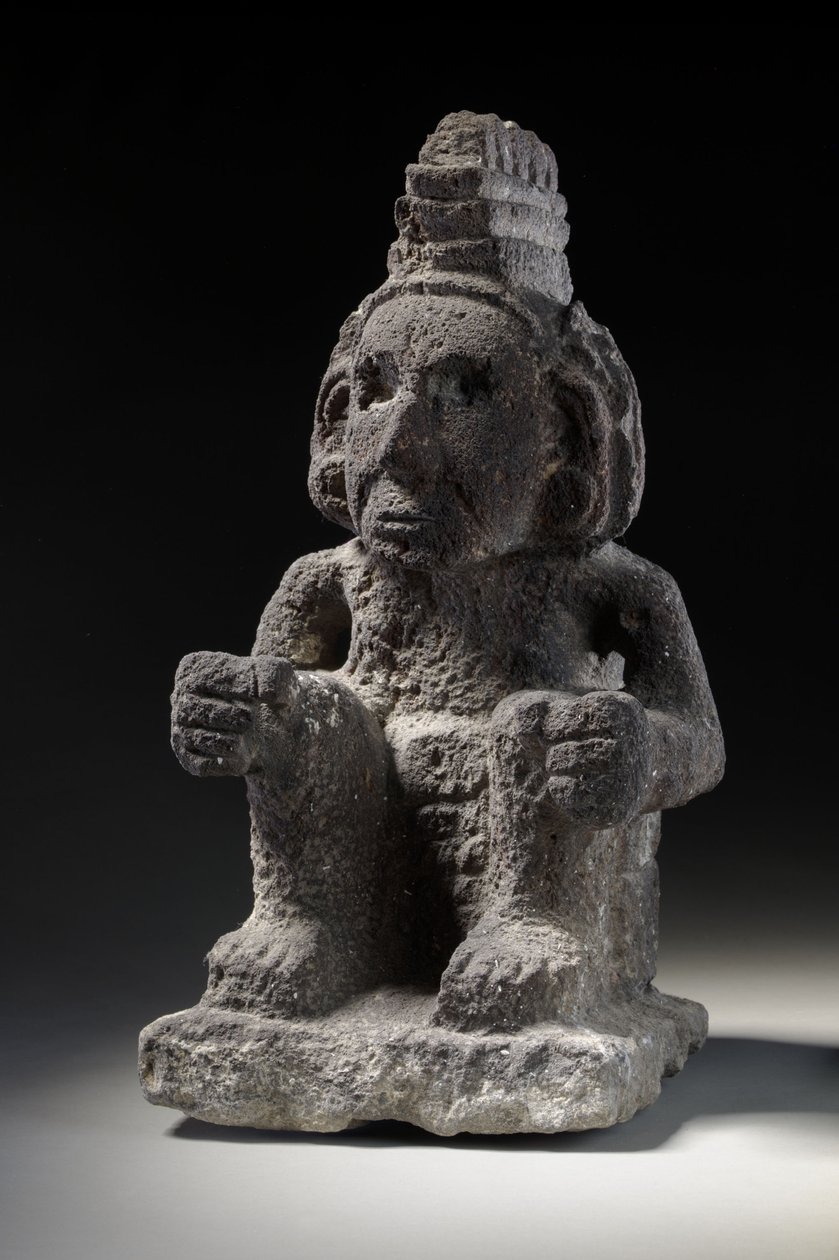 En aztekisk steinfigur av en Macuilxochitl, ca. 1200-1521 av Unbekannt