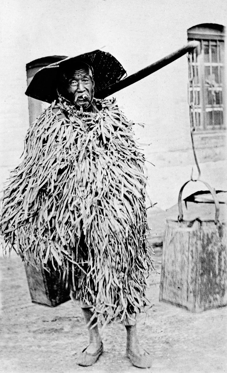 En gjennomsnittlig mann fra landsbygda, Kina 1910-tallet av Unbekannter Künstler