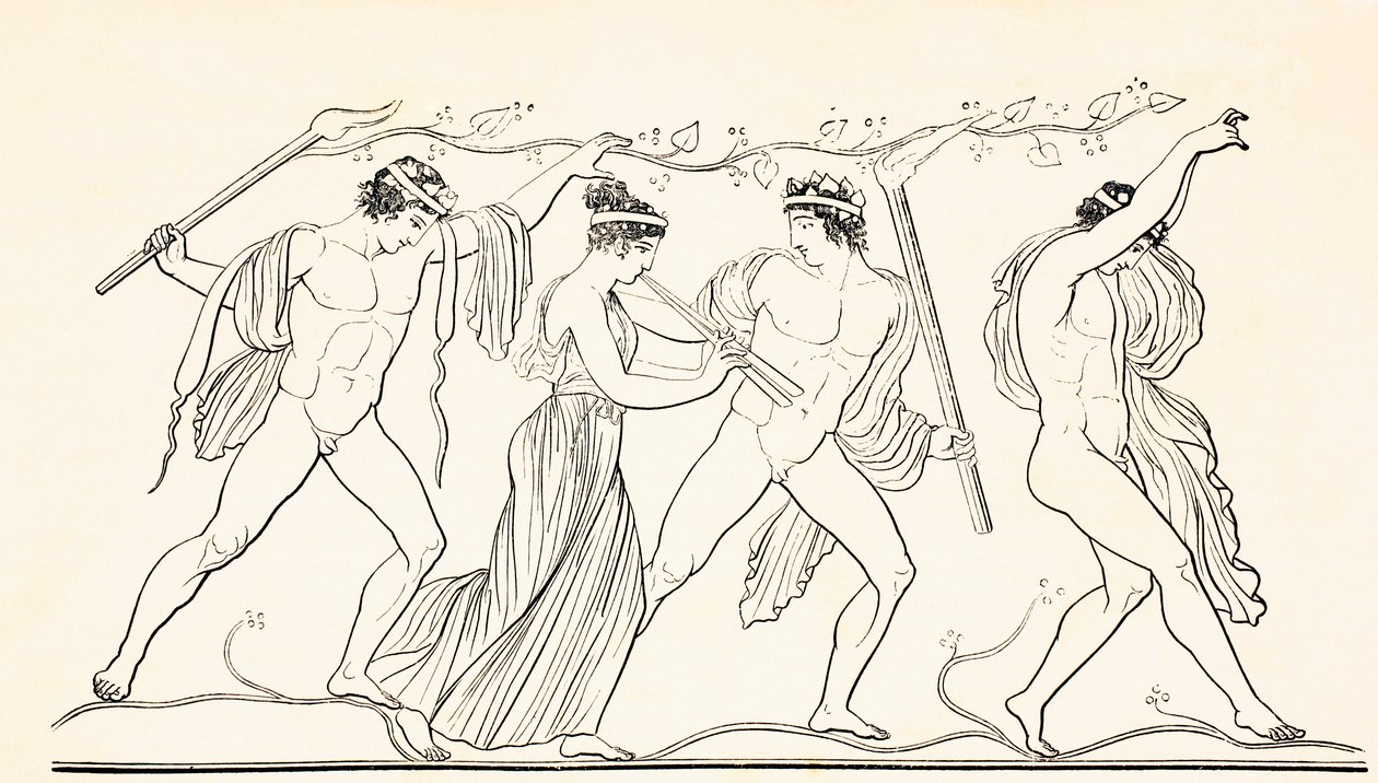 Ancient Grecian revelers, fra 