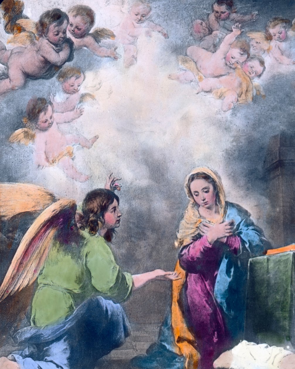 Bebudelsen av Maria av Unbekannter Künstler
