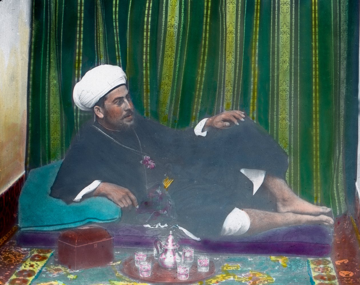 Araber drikker te av Unbekannter Künstler
