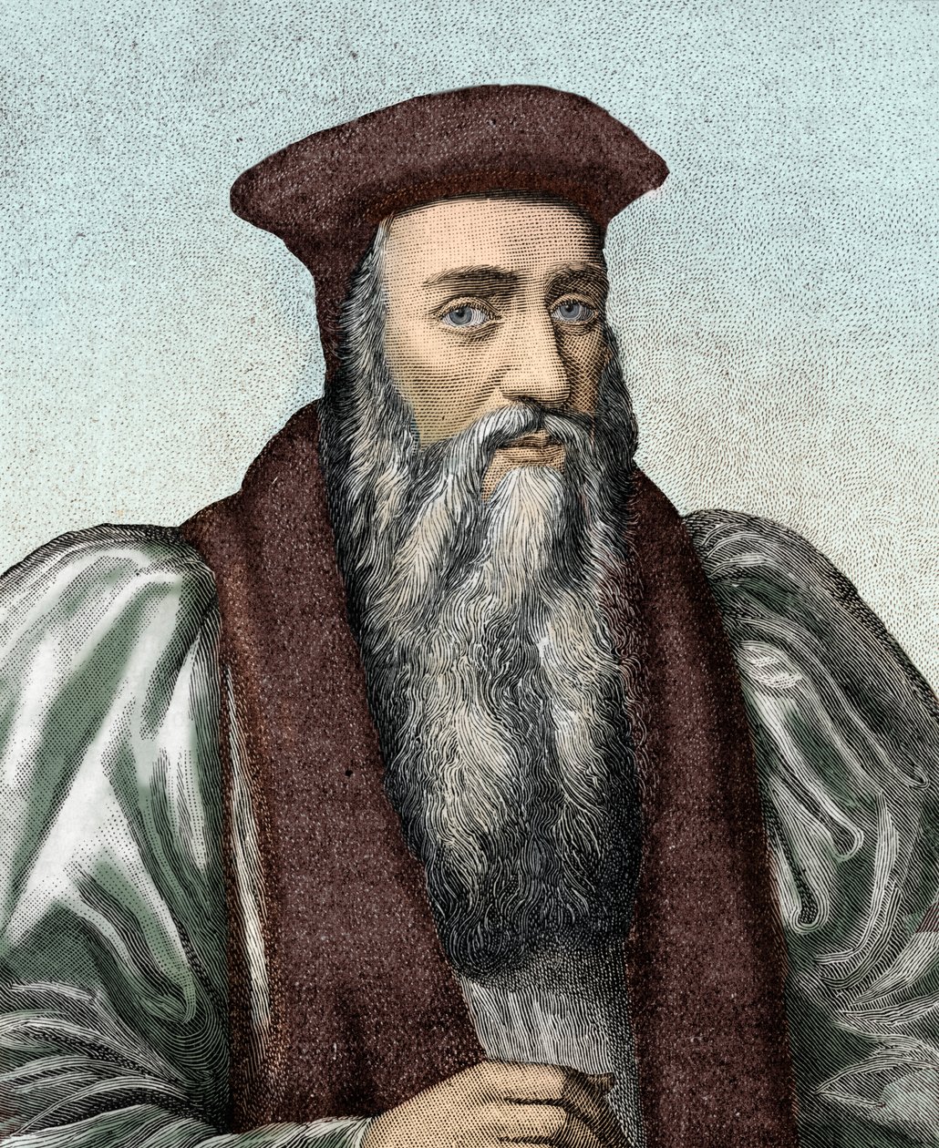 Erkebiskop Thomas Cranmer av Unbekannter Künstler