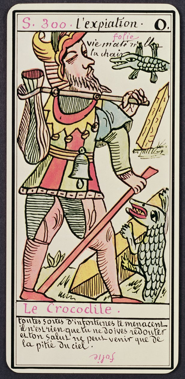 Soning, tarotkort, fransk av Unbekannt