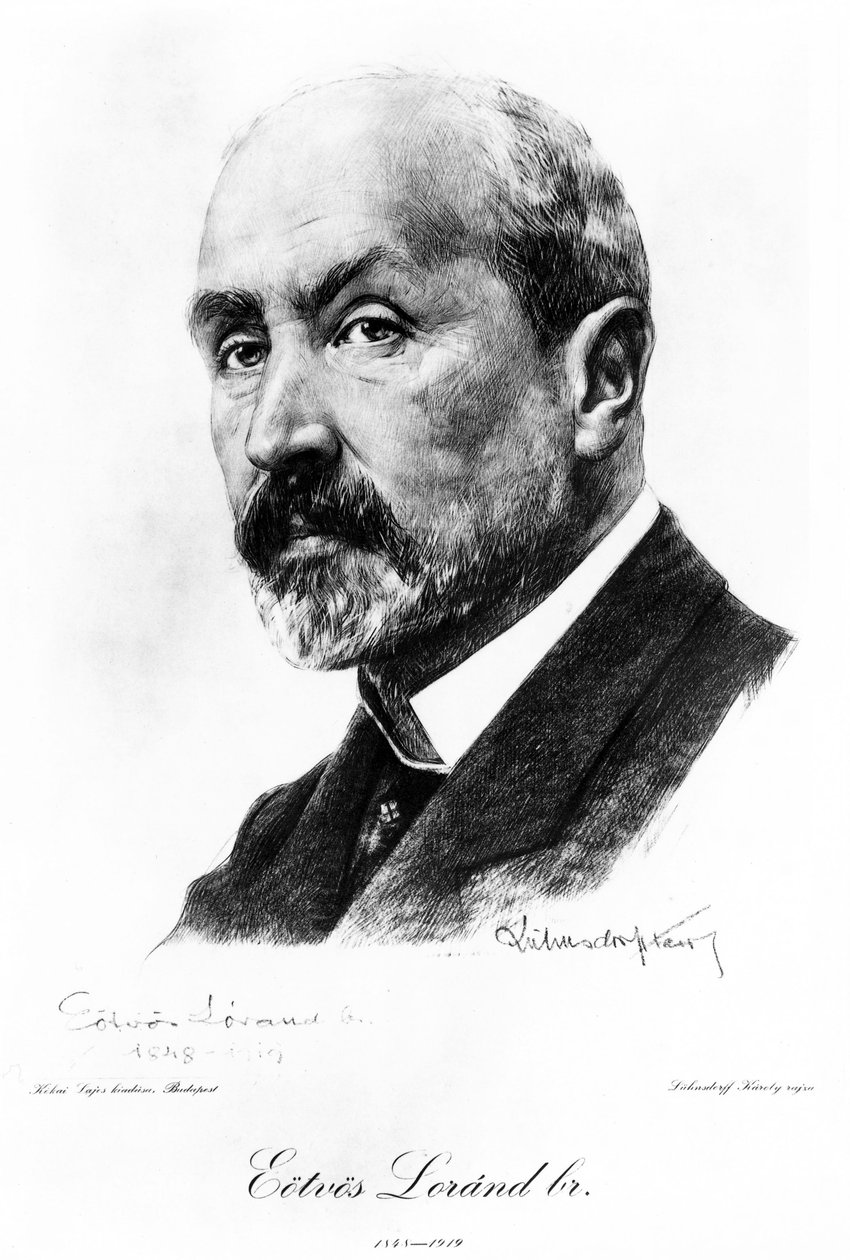 Baron Lorand Von Eotvos , ungarsk fysiker, ca 1900 av Unbekannt