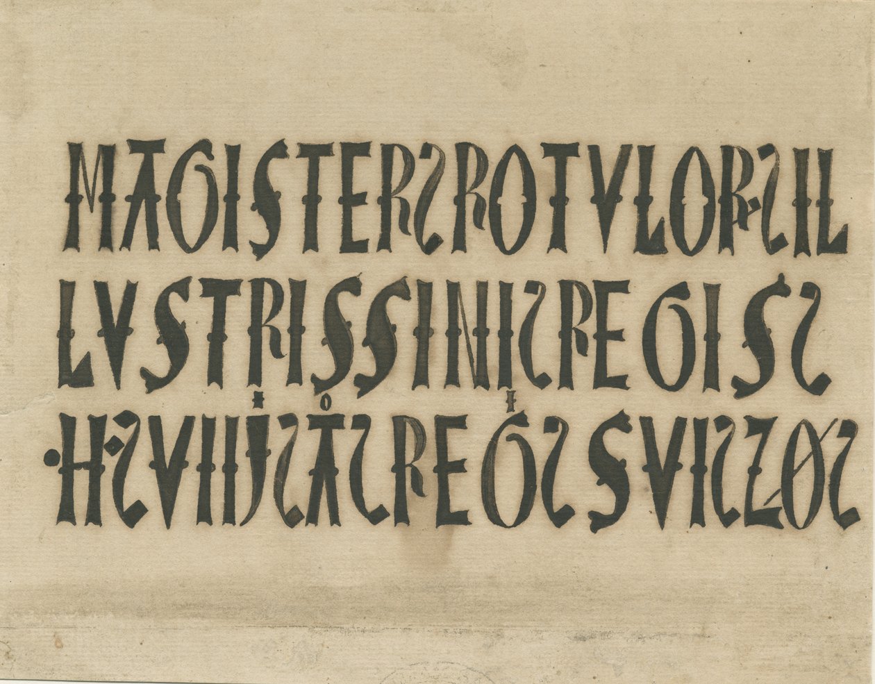Barton under Needwood Church - inskripsjoner: blekkfaksimile, og [?1700-tallet] av Unbekannt