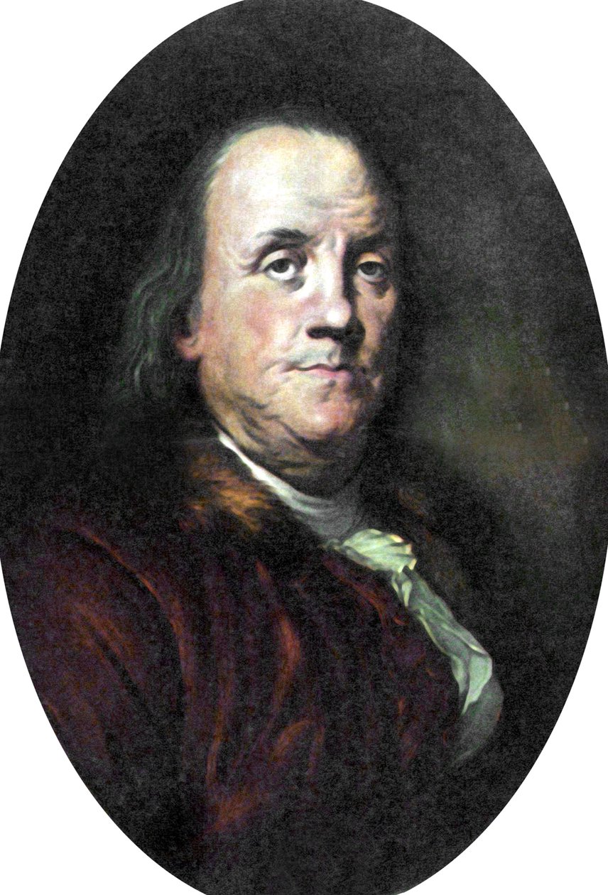 Benjamin Franklin av Unbekannter Künstler
