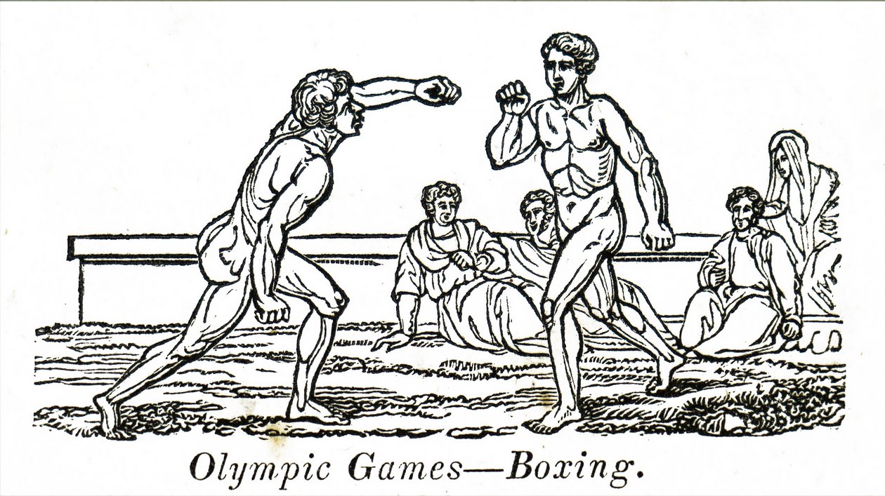 Boksere i gamle olympiske leker av Unbekannt