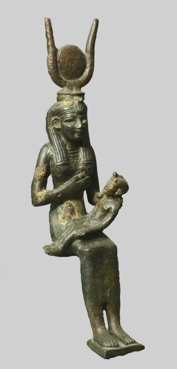 Bronsestatue av den egyptiske gudinnen av Unbekannt