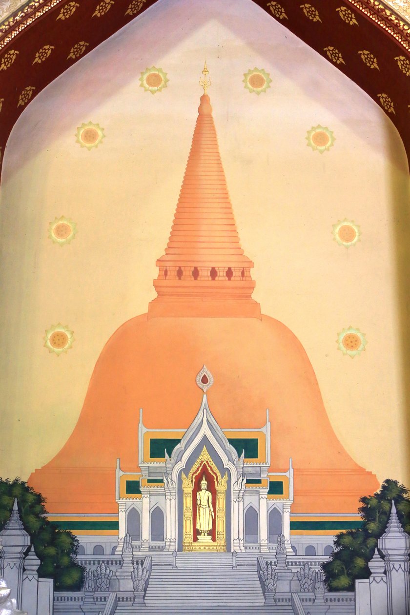 Buddha. Marmor tempel. Wat Benchamabophit Dusitvanaram Ratchaworawiharn. 1899. Bangkok. Thailand av Unbekannt