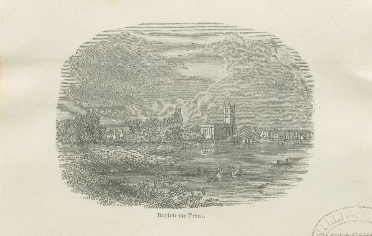 Burton-upon-Trent - Old Church: vignettert tresnitt, og [?1800-tallet] av Unbekannt