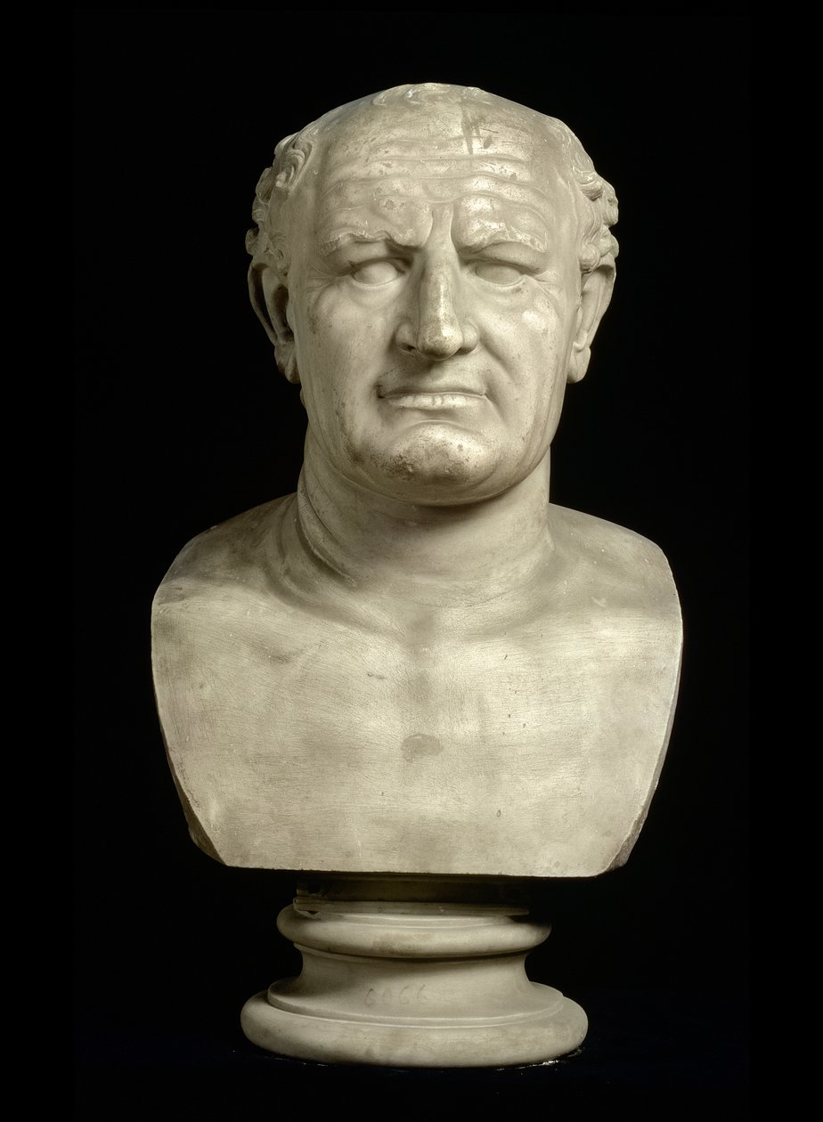 Byste av keiser Vespasian (Titus Flavius Vespasianus) (9-79) av Unbekannt