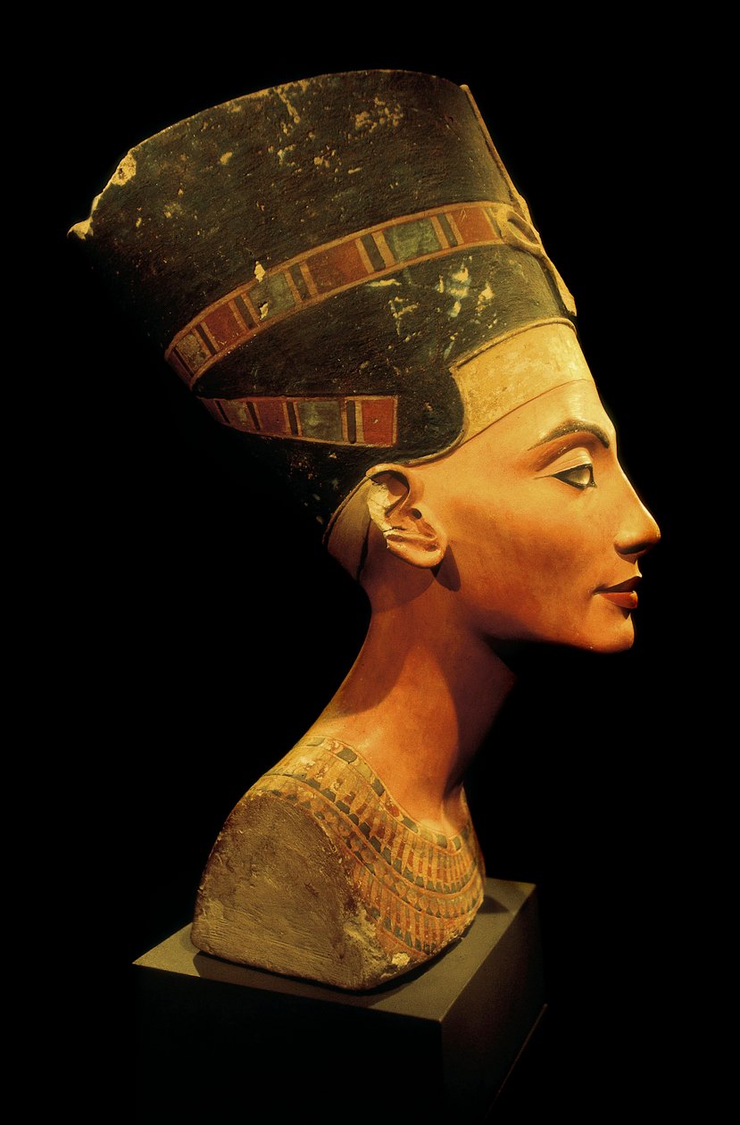 Byste av egyptisk dronning Nefertiti av Unbekannt