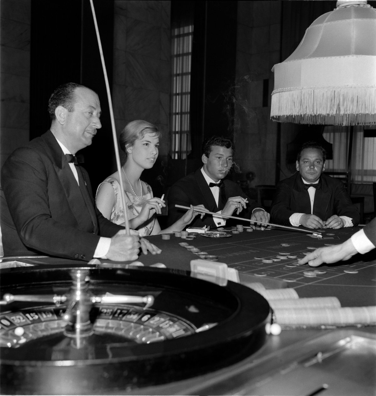 CASINO of Venice, rulettbordet, LIDO DI VENEZIA - år 1960 av Unbekannt
