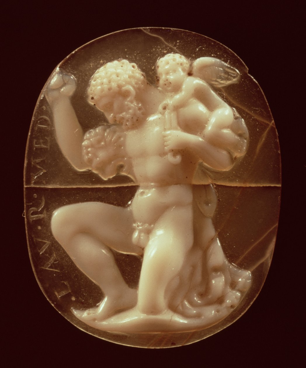 Cameo av Hercules erobret av Amor av Unbekannt