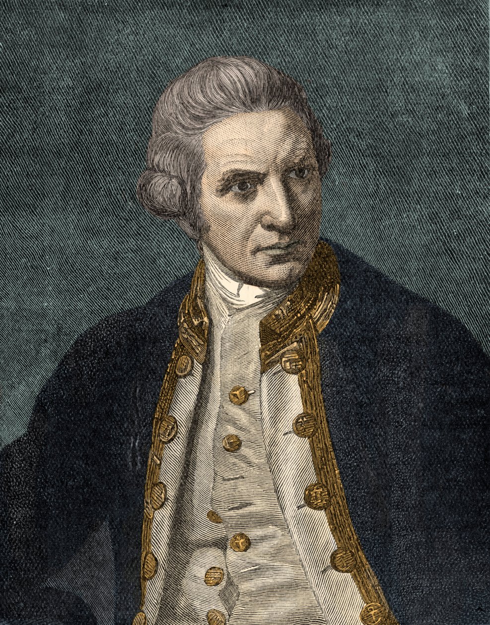 Kaptein James Cook - portrett av Unbekannter Künstler