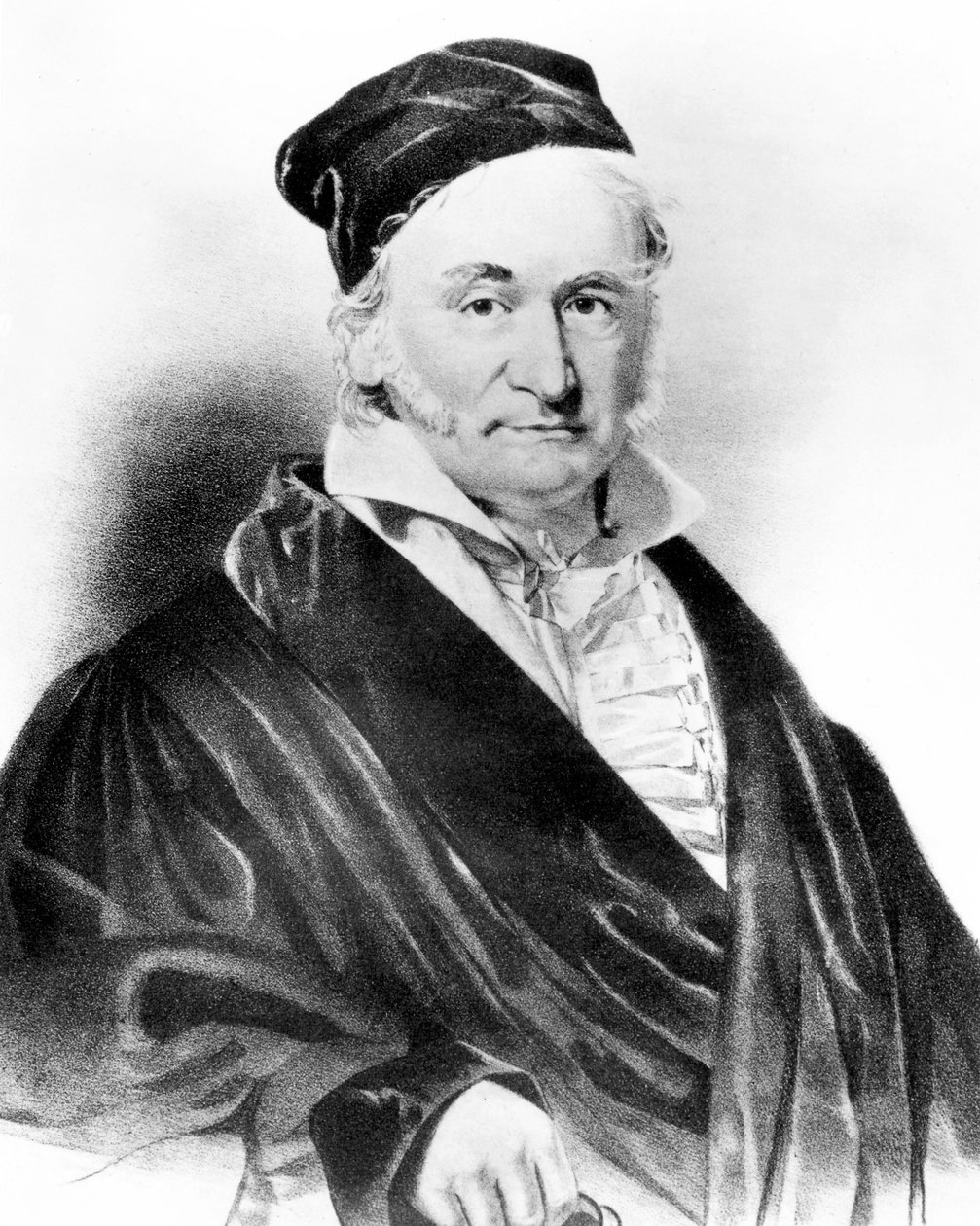 Carl Friedrich Gauss , tysk matematiker, midten av 1800-tallet av Unbekannt