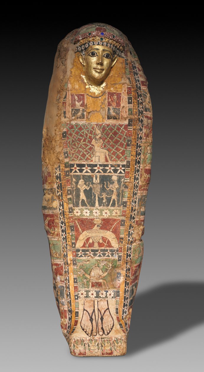 Kartongmumieneske, sent ptolemaisk dynasti til tidlig romerrike, ca. 50 f.Kr.-50 e.Kr. av Unbekannt