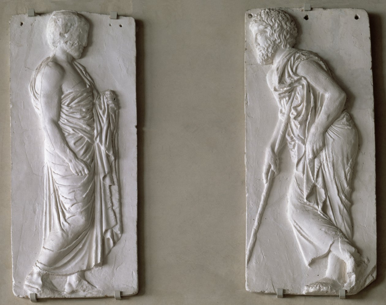 Avstøpning av figurer fra en frise på Parthenon (gips) av Unbekannt