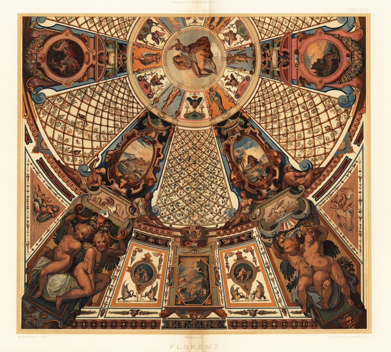 Takmaleri i Uffizi-galleriet, Firenze av Unbekannter Künstler