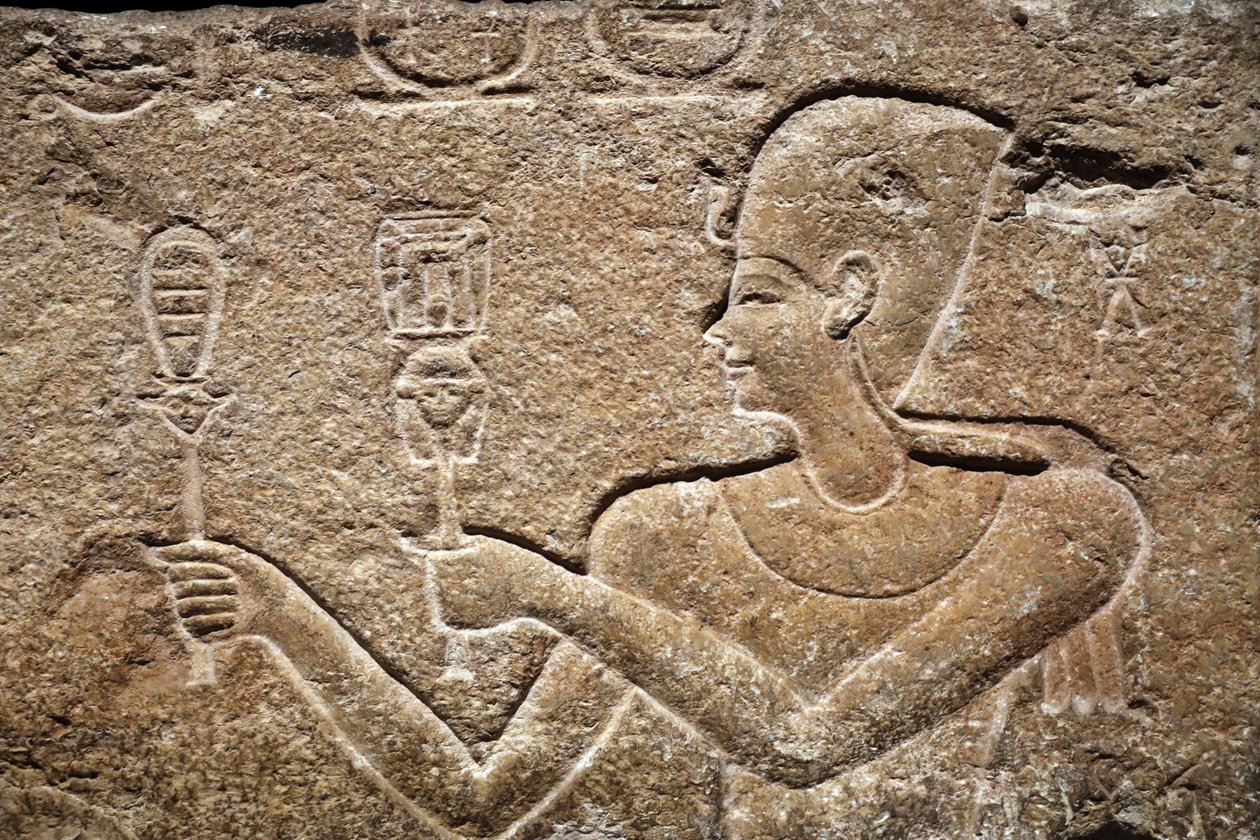 Caesarion gir offer til Horus og Isis, detalj, midten av 1. århundre f.Kr av Unbekannter Künstler