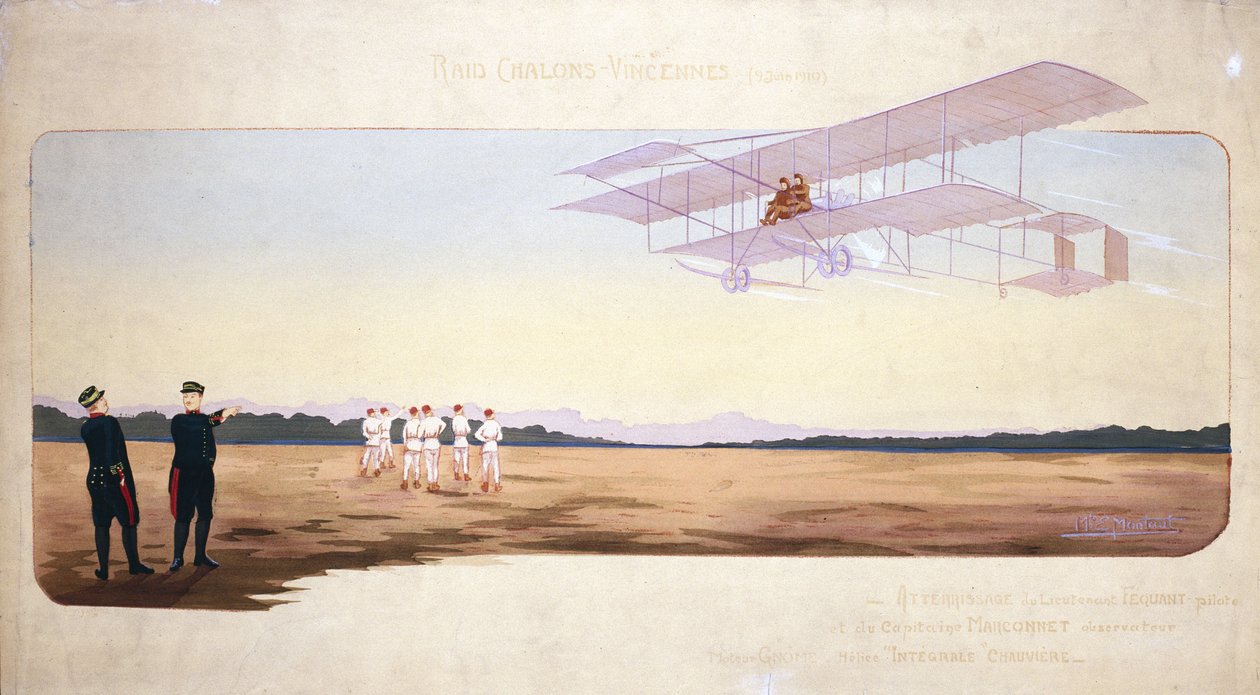 Chalons-Vincennes (Chalons Vincennes) Air Race, Frankrike, 9. juni 1910 av Unbekannt