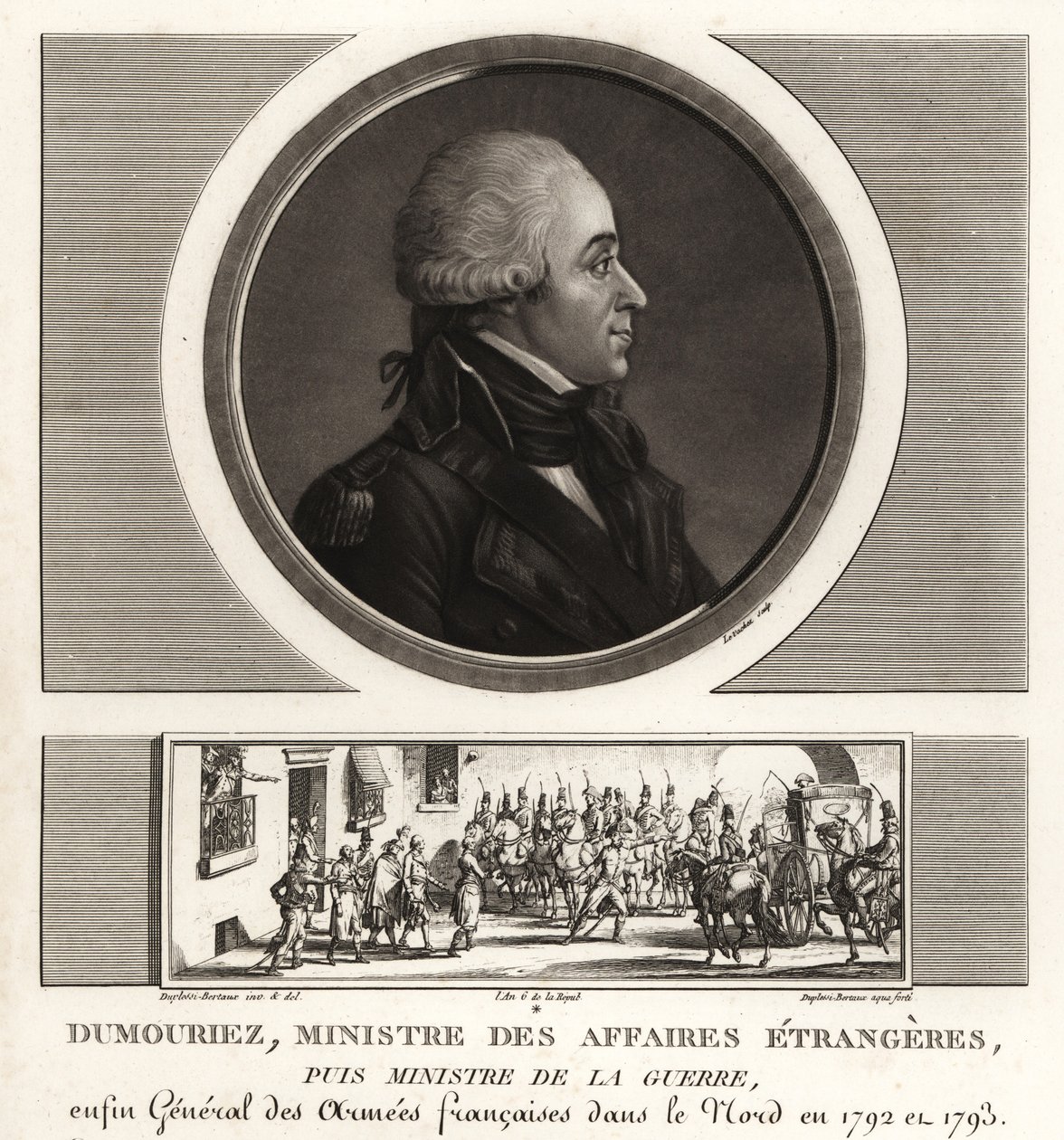 Charles-Francois du Perier Dumouriez, fransk general under de franske revolusjonskrigene av Unbekannt
