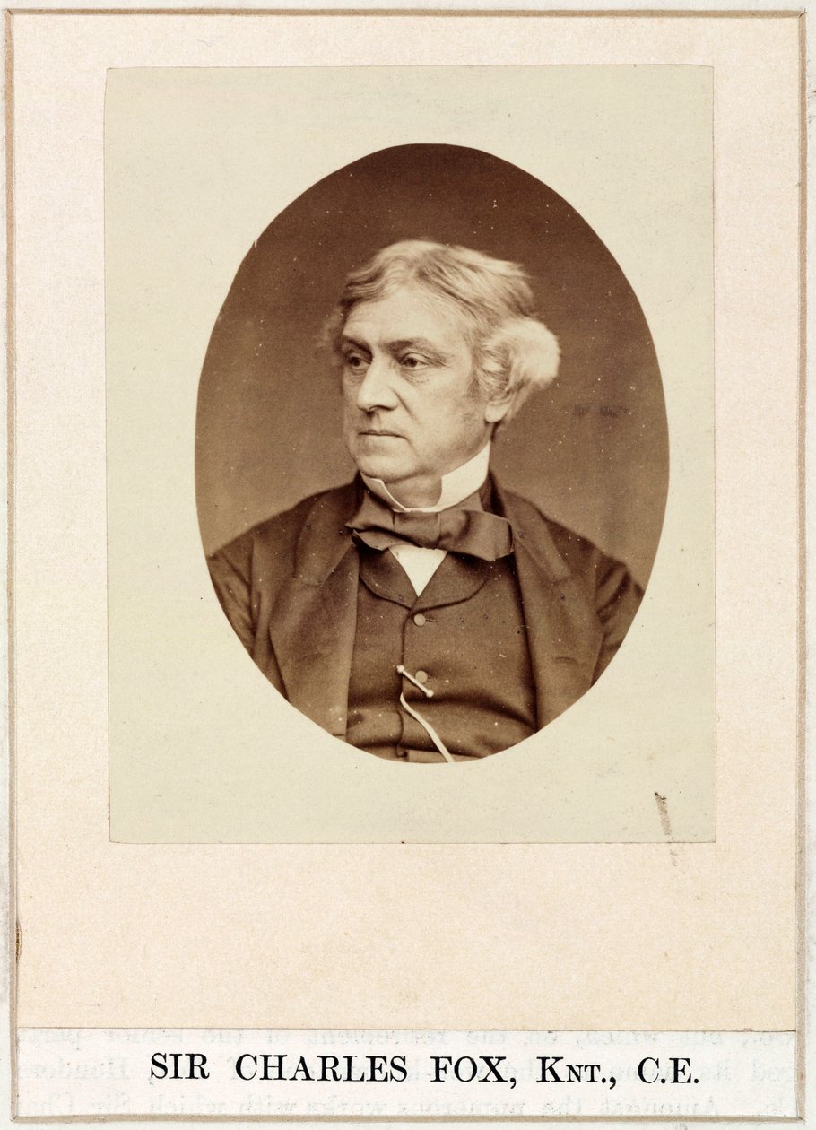 Charles Fox, ingeniør, ca 1860-tallet av Unbekannt